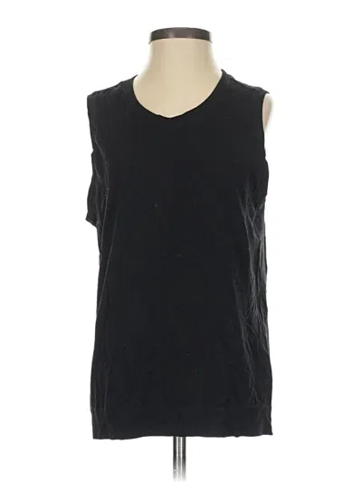 Pre-owned Athleta Sleeveless T-shirt In Black