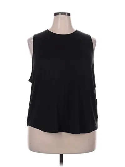 Pre-owned Athleta Sleeveless T-shirt In Black