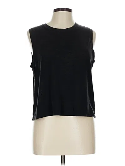 Pre-owned Athleta Sleeveless T-shirt In Black