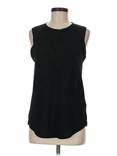 Pre-owned Athleta Sleeveless T-shirt In Black