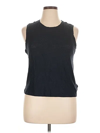 Pre-owned Athleta Sleeveless T-shirt In Black