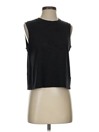 Pre-owned Athleta Sleeveless T-shirt In Black