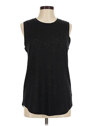 Pre-owned Athleta Sleeveless T-shirt In Black