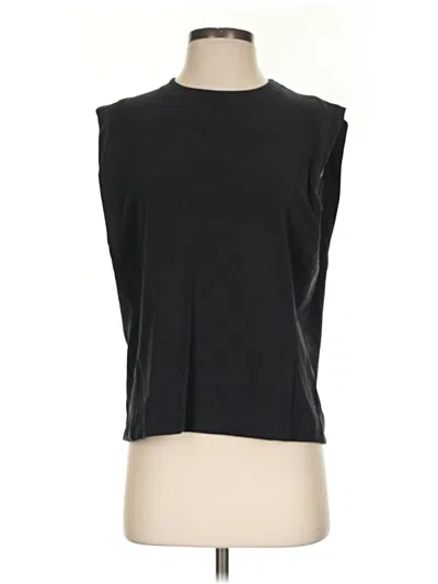 Pre-owned Athleta Sleeveless T-shirt In Black