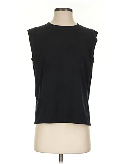 Pre-owned Athleta Sleeveless T-shirt In Black
