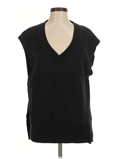 Pre-owned Athleta Sleeveless T-shirt In Black