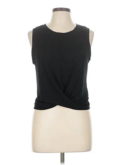 Pre-owned Athleta Sleeveless T-shirt In Black