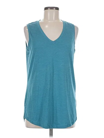 Pre-owned Athleta Sleeveless T-shirt In Blue