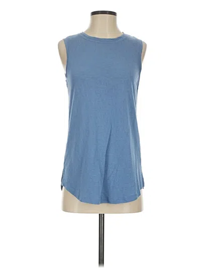 Pre-owned Athleta Sleeveless T-shirt In Blue