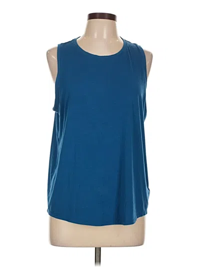 Pre-owned Athleta Sleeveless T-shirt In Blue