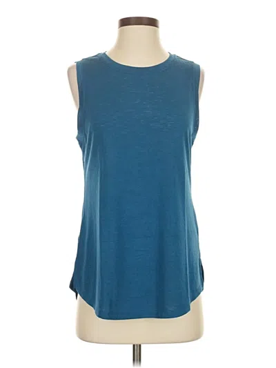 Pre-owned Athleta Sleeveless T-shirt In Blue
