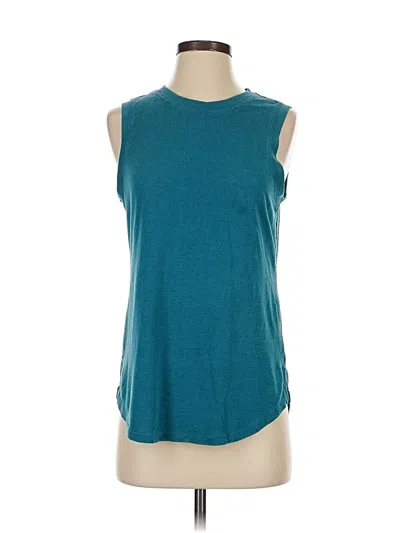 Pre-owned Athleta Sleeveless T-shirt In Blue