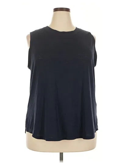 Pre-owned Athleta Sleeveless T-shirt In Blue