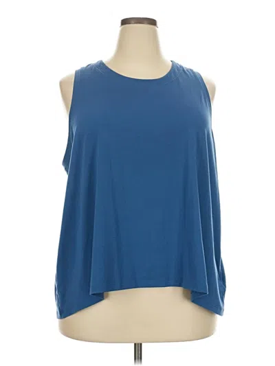 Pre-owned Athleta Sleeveless T-shirt In Blue