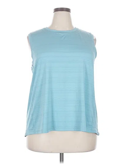 Pre-owned Athleta Sleeveless T-shirt In Blue