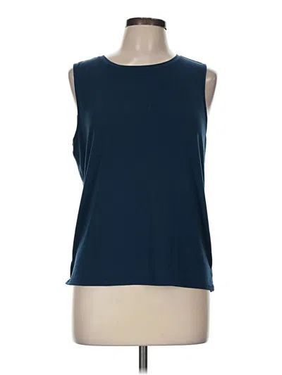 Pre-owned Athleta Sleeveless T-shirt In Blue