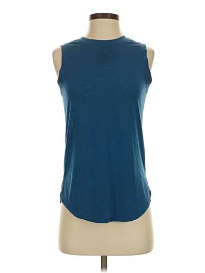 Pre-owned Athleta Sleeveless T-shirt In Blue