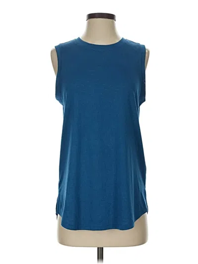 Pre-owned Athleta Sleeveless T-shirt In Blue