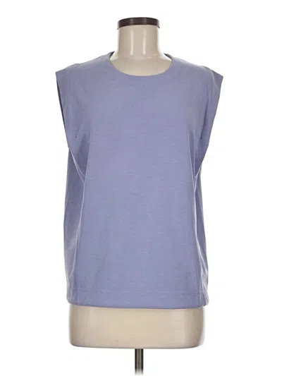 Pre-owned Athleta Sleeveless T-shirt In Blue