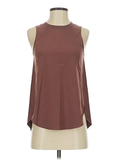 Pre-owned Athleta Sleeveless T-shirt In Brown