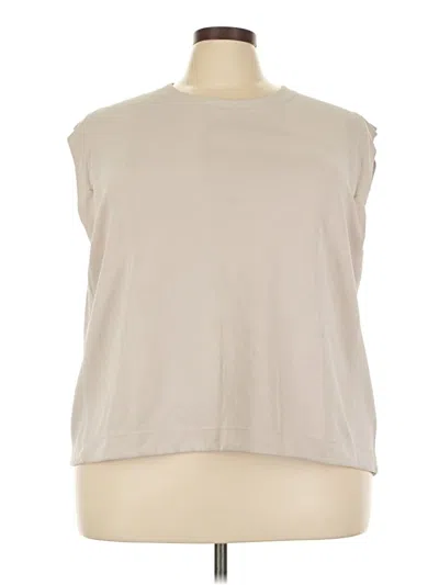 Pre-owned Athleta Sleeveless T-shirt In Brown