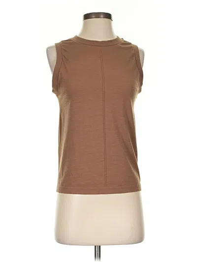 Pre-owned Athleta Sleeveless T-shirt In Brown