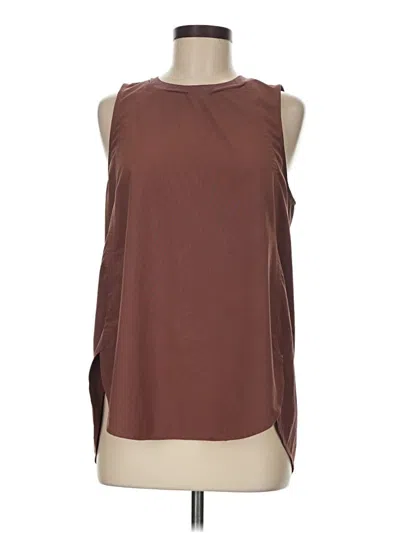 Pre-owned Athleta Sleeveless T-shirt In Brown