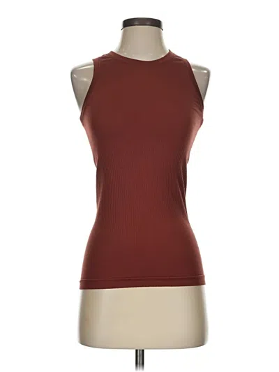 Pre-owned Athleta Sleeveless T-shirt In Brown