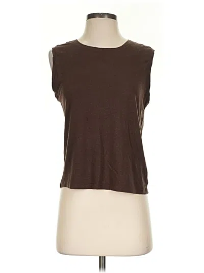 Pre-owned Athleta Sleeveless T-shirt In Brown