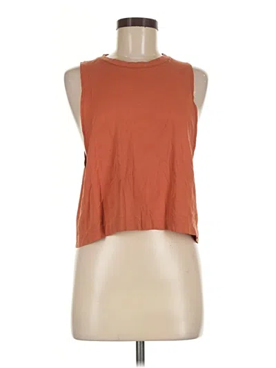 Pre-owned Athleta Sleeveless T-shirt In Brown