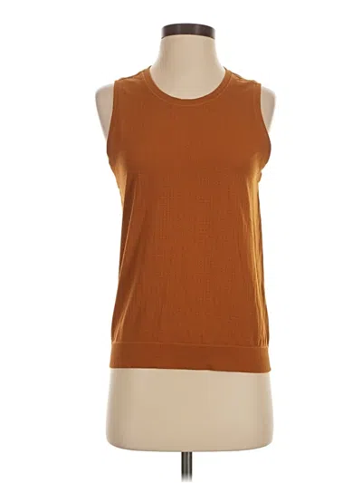 Pre-owned Athleta Sleeveless T-shirt In Brown
