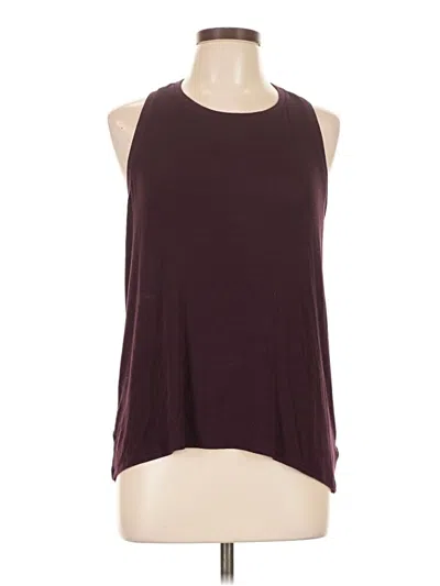 Pre-owned Athleta Sleeveless T-shirt In Burgundy