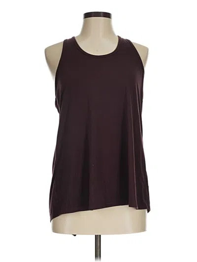 Pre-owned Athleta Sleeveless T-shirt In Burgundy