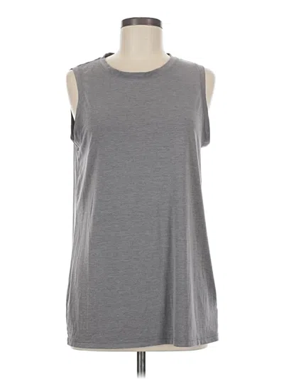 Pre-owned Athleta Sleeveless T-shirt In Gray