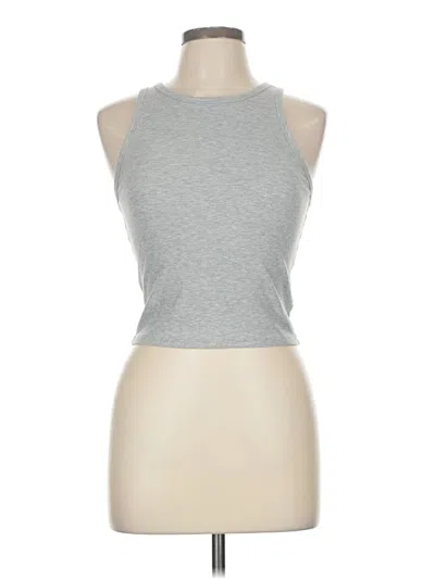 Pre-owned Athleta Sleeveless T-shirt In Gray