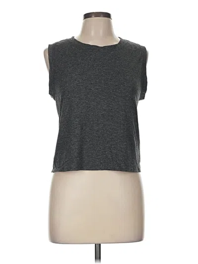 Pre-owned Athleta Sleeveless T-shirt In Gray