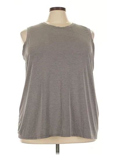 Pre-owned Athleta Sleeveless T-shirt In Gray