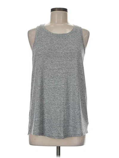 Pre-owned Athleta Sleeveless T-shirt In Gray