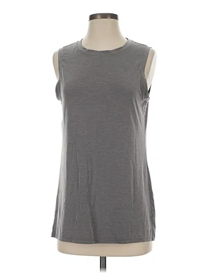 Pre-owned Athleta Sleeveless T-shirt In Gray