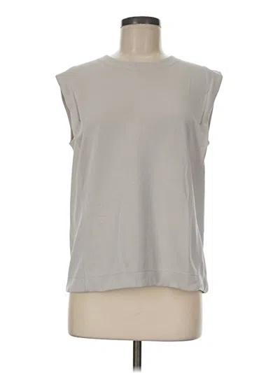 Pre-owned Athleta Sleeveless T-shirt In Gray