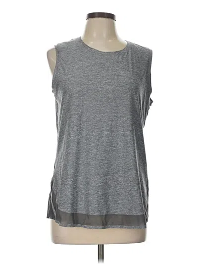 Pre-owned Athleta Sleeveless T-shirt In Gray