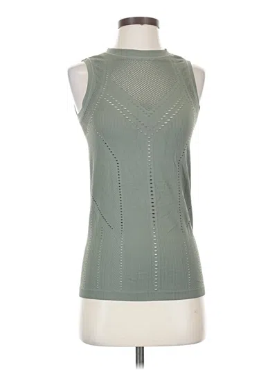 Pre-owned Athleta Sleeveless T-shirt In Green