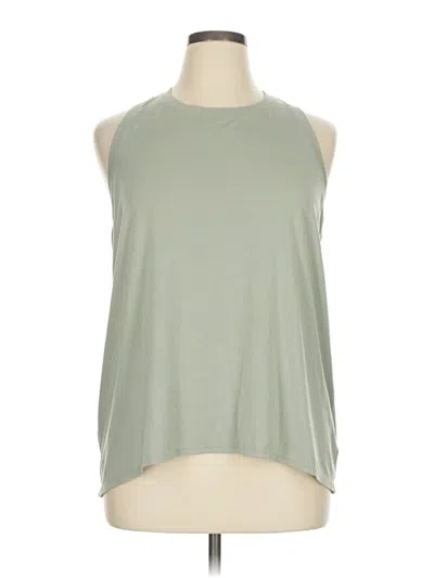 Pre-owned Athleta Sleeveless T-shirt In Green