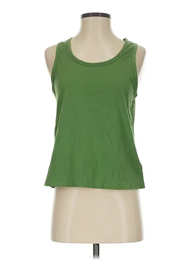 Pre-owned Athleta Sleeveless T-shirt In Green