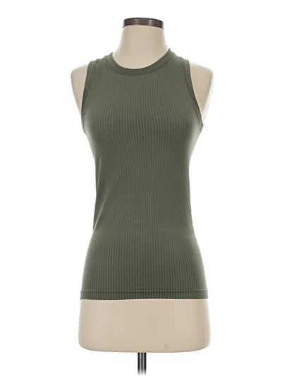 Pre-owned Athleta Sleeveless T-shirt In Green