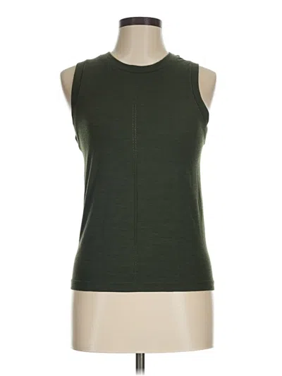 Pre-owned Athleta Sleeveless T-shirt In Green