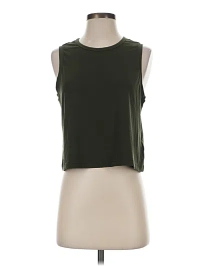 Pre-owned Athleta Sleeveless T-shirt In Green