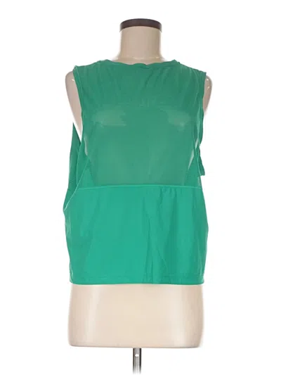 Pre-owned Athleta Sleeveless T-shirt In Green