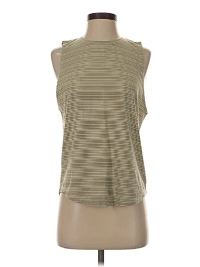 Pre-owned Athleta Sleeveless T-shirt In Green