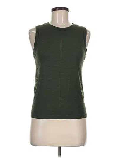 Pre-owned Athleta Sleeveless T-shirt In Green